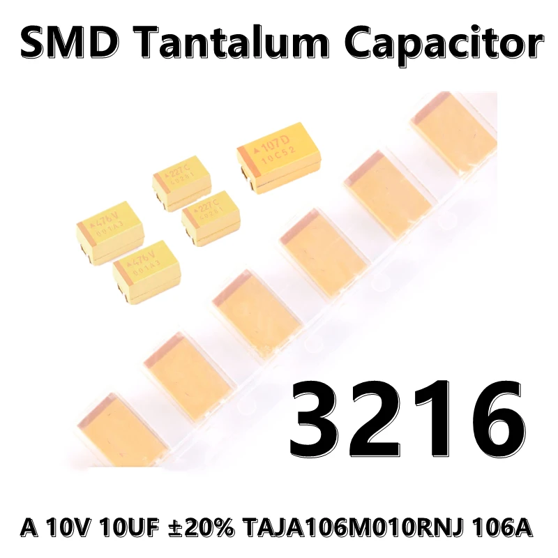 (5шт) 3216 (Тип A) 2,2 16V ICF ± 10% TAJA225K016RNJ 225C 1206 SMD кондензатор танталовый Изображение 0