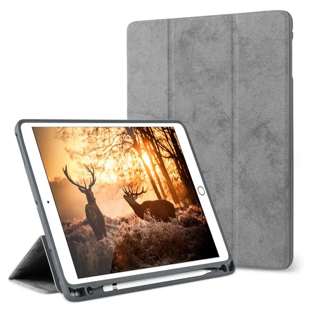 За iPad Air 4 5 10,9 2022 9,7 5-та на 6-та 10,2 7-ми 8-ми 9-ти Калъф с Притежател на Молив, от Изкуствена Кожа, TPU Софт За iPad Pro 11 12,9 Калъф Изображение 0