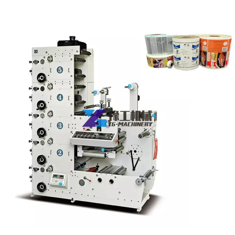 Новият дизайн на полноавтоматической флексо машина за флексо печат на малки етикети RY320B Изображение 0
