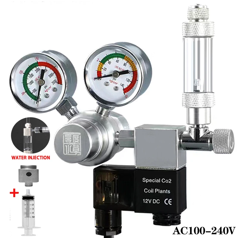 Подобрен намаляване на valve за аквариум с CO2, подсилена поршневая пружина, система за реакция на високо налягане, оборудване за реакция на CO2 Изображение 0