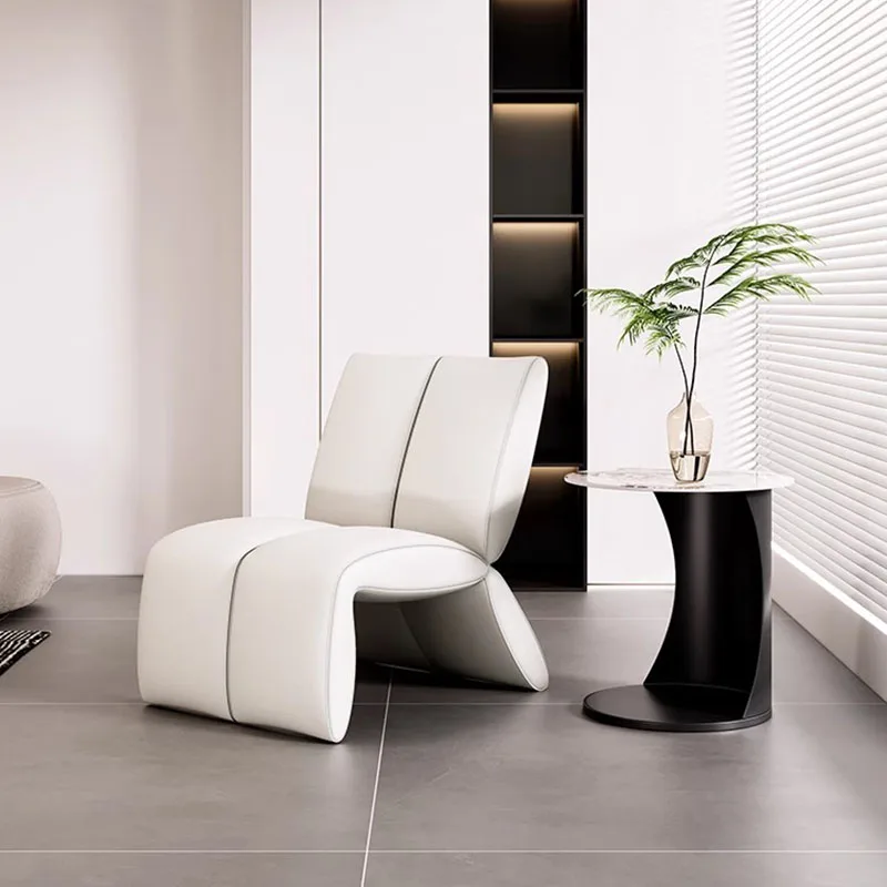 Съвременните персонални столове за всекидневна с минималистичен комфорт, Уникални единични столове за всекидневна, Прозрачни первази за подови настилки, стоки за дома Изображение 0