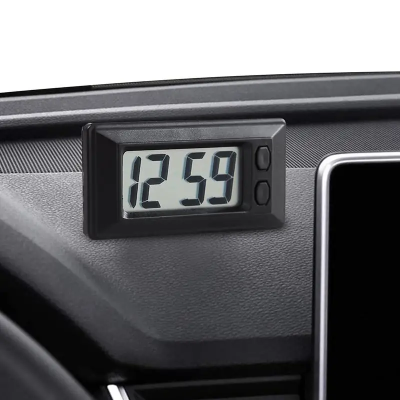 Цифров часовник за автомобил, led цифров часовник, мини-автомобилни часовници, електронни самозалепващи часовници, малки цифрови часовници за автомобили, Авто Къщи Изображение 0