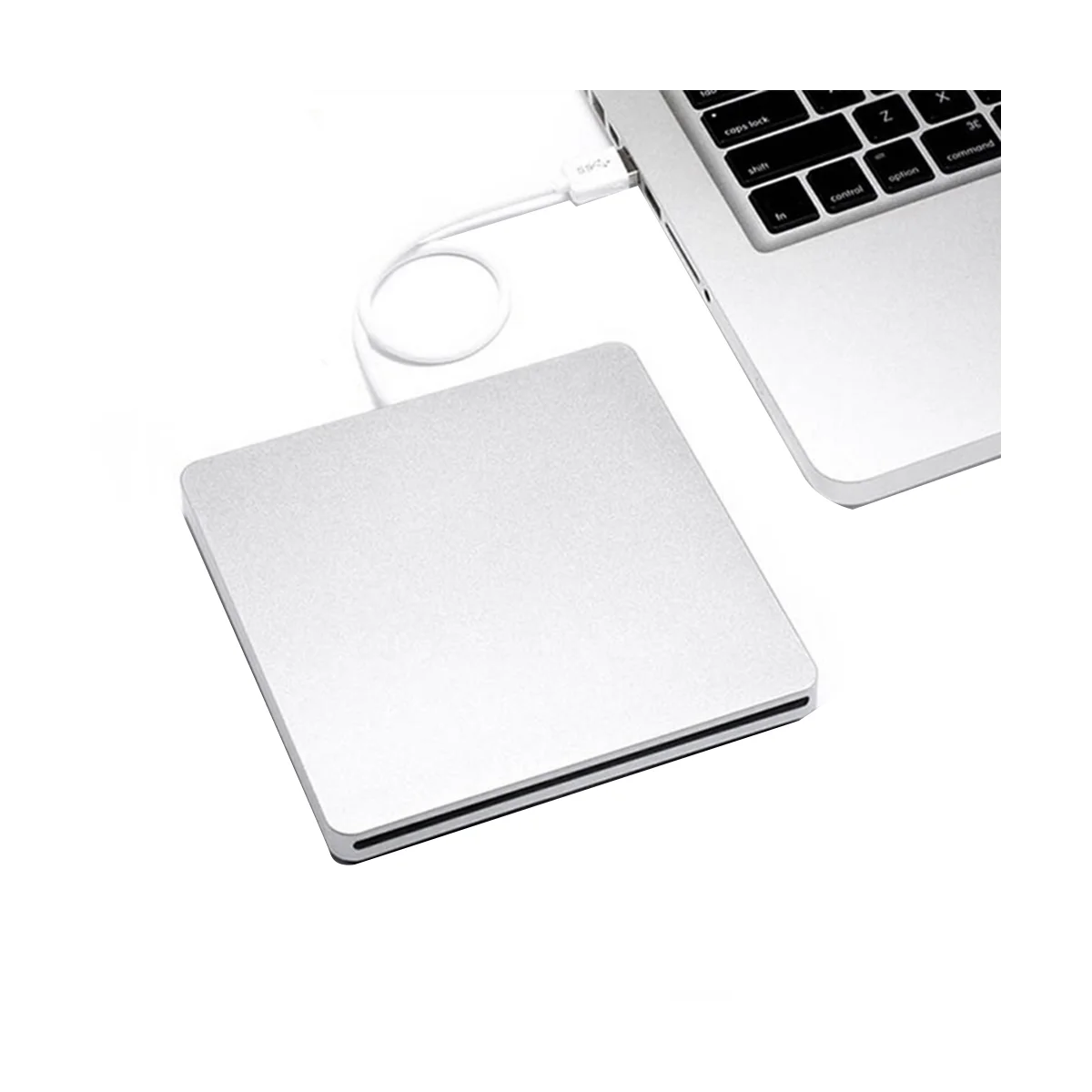 Външен DVD-Диск USB 2.0 Портативен CD DVD +/-RW Устройство DVD Записващо устройство за Лаптоп Macbook Pro Air Windows 7/8/10 Розов Изображение 1