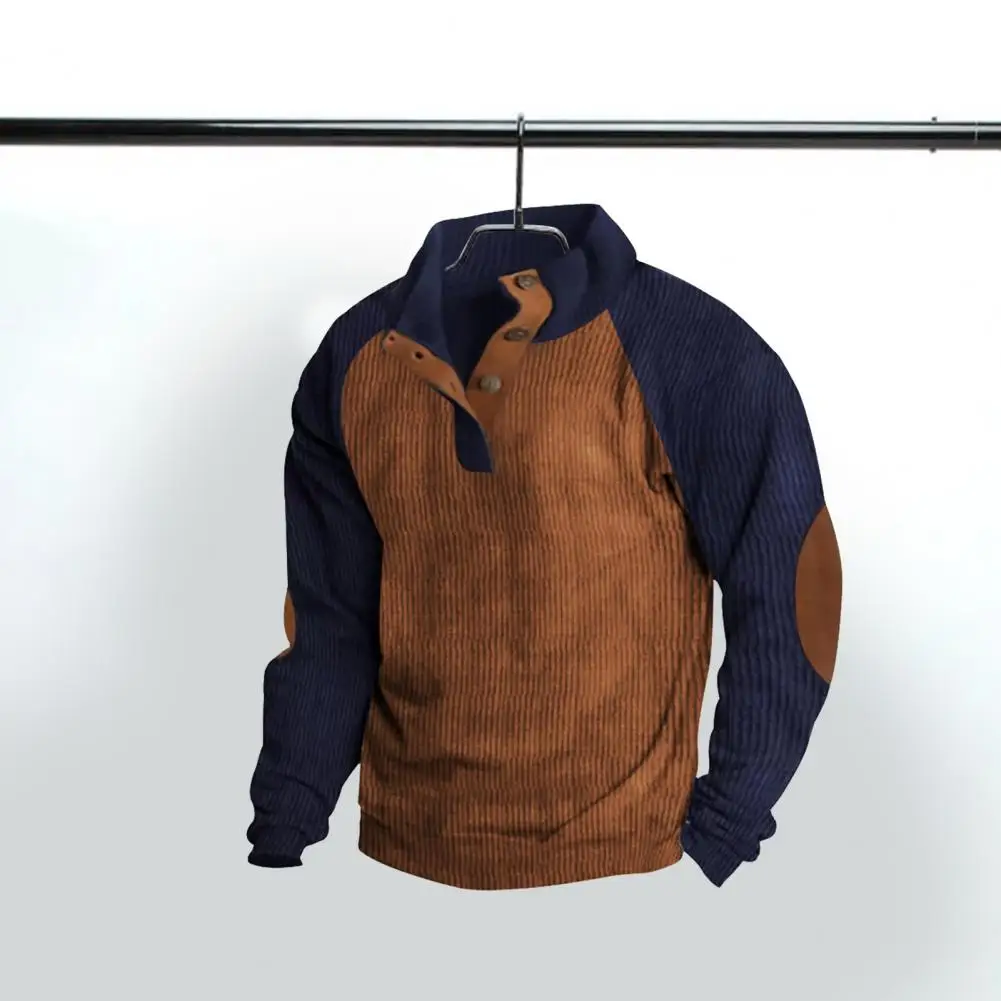 Мъжки hoody в контрастен цвят с ръкав raglan, мъжки hoody, мъжки есенно-зимни hoody с яка-часова копчета, raglan Изображение 1
