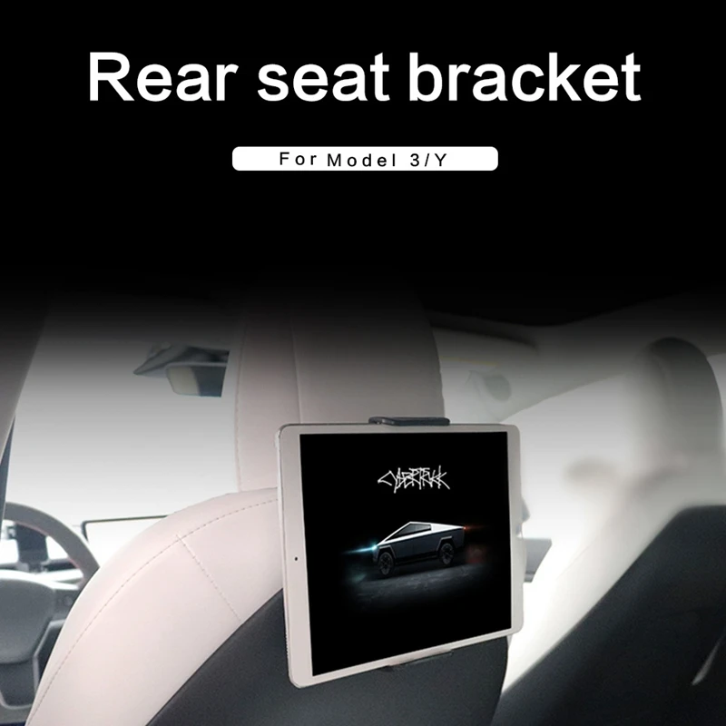 Скоба за телефон на задната седалка на колата за Tesla Model 3 Y 2019-2021 Титуляр за телефон, държач за закрепване на задната седалка, Аксесоари за Ipad Изображение 1