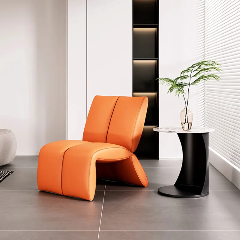 Съвременните персонални столове за всекидневна с минималистичен комфорт, Уникални единични столове за всекидневна, Прозрачни первази за подови настилки, стоки за дома Изображение 1