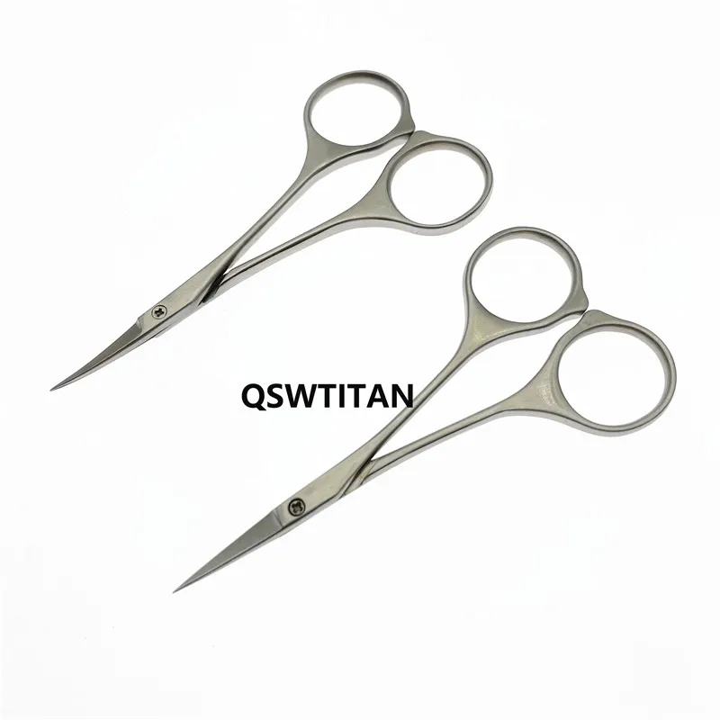 Хирургически ножици от неръждаема стомана, тъканни ножици 105 мм TC, ветеринарни хирургически инструменти Изображение 1