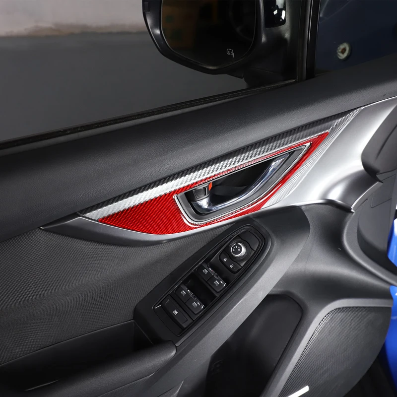 За Subaru WRX 2021-2023 Вътрешна Рамка Декоративна Дръжка Тампон Стикер От Мека Въглеродни Влакна Автомобилен Аксесоар Изображение 2