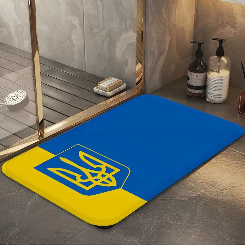Килимът в коридора с участието на хартата на Украйна В стил INS, Мек пода в спалнята, подложка за домашно пране, мини нощни подложки Изображение 2