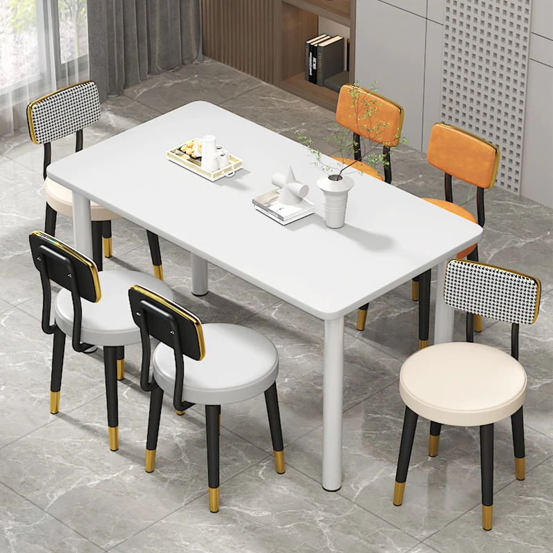 трапезни столове за всекидневна Скандинавските Релаксиращи Елегантни Трапезни столове за кухня на открито модерно обзавеждане кухненски мебели sedie HY Изображение 2
