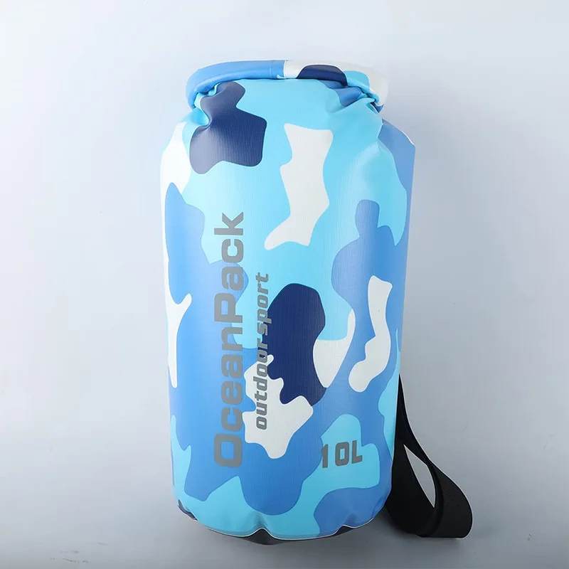 Чанта за плуване от pvc 2-30LPVC, камуфляжная чанта, водоустойчива чанта-кофа, водоустойчива чанта за съхранение за плаж, рафтинг Изображение 2