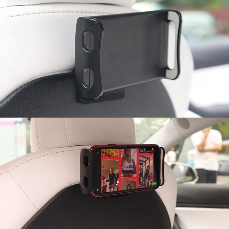 Скоба за телефон на задната седалка на колата за Tesla Model 3 Y 2019-2021 Титуляр за телефон, държач за закрепване на задната седалка, Аксесоари за Ipad Изображение 3