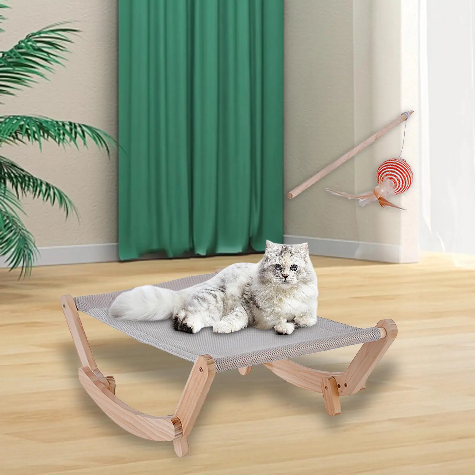 Стол-хамак за котка, шезлонг за малки средни котки, Коте, Коте Изображение 3
