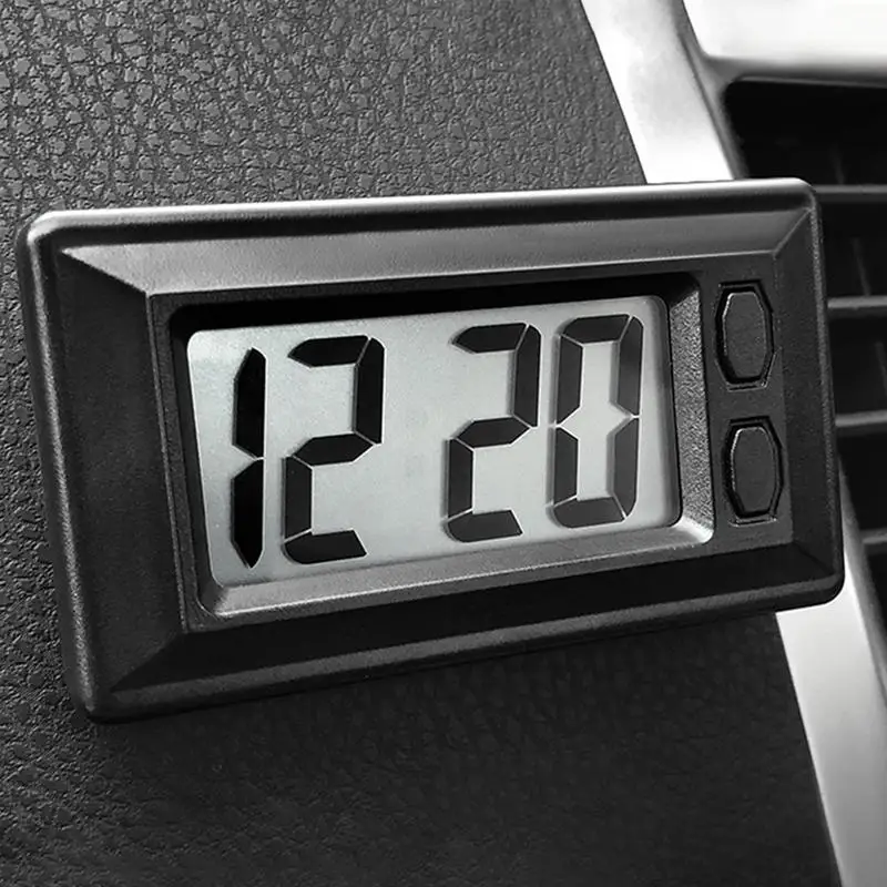 Цифров часовник за автомобил, led цифров часовник, мини-автомобилни часовници, електронни самозалепващи часовници, малки цифрови часовници за автомобили, Авто Къщи Изображение 3