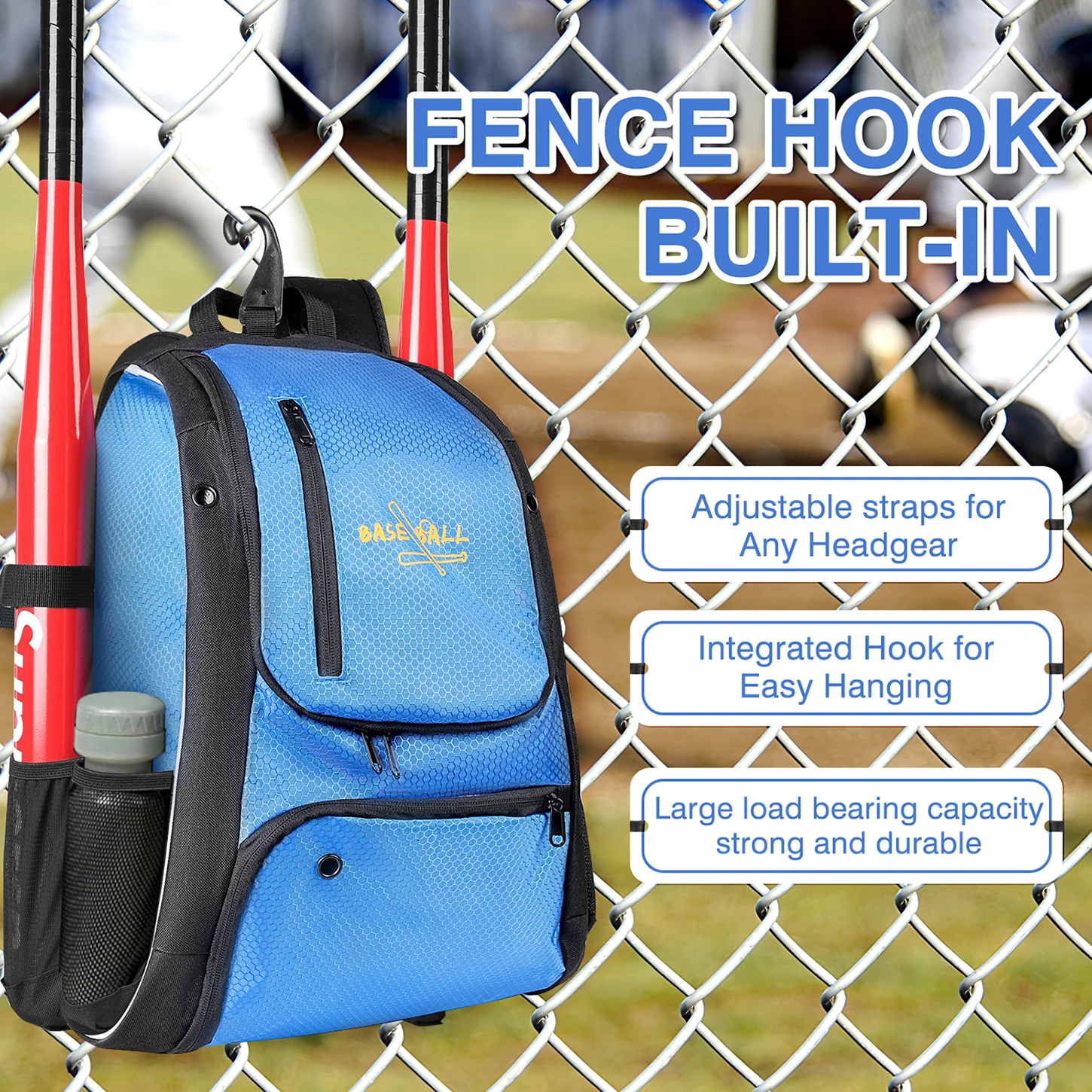 Бейзболен раница Дамски универсална бейзболна чанта за деца Спортно оборудване за тренировки Чанта за бейзболни ръкавици Стоки за практикуване на софтболом Изображение 4