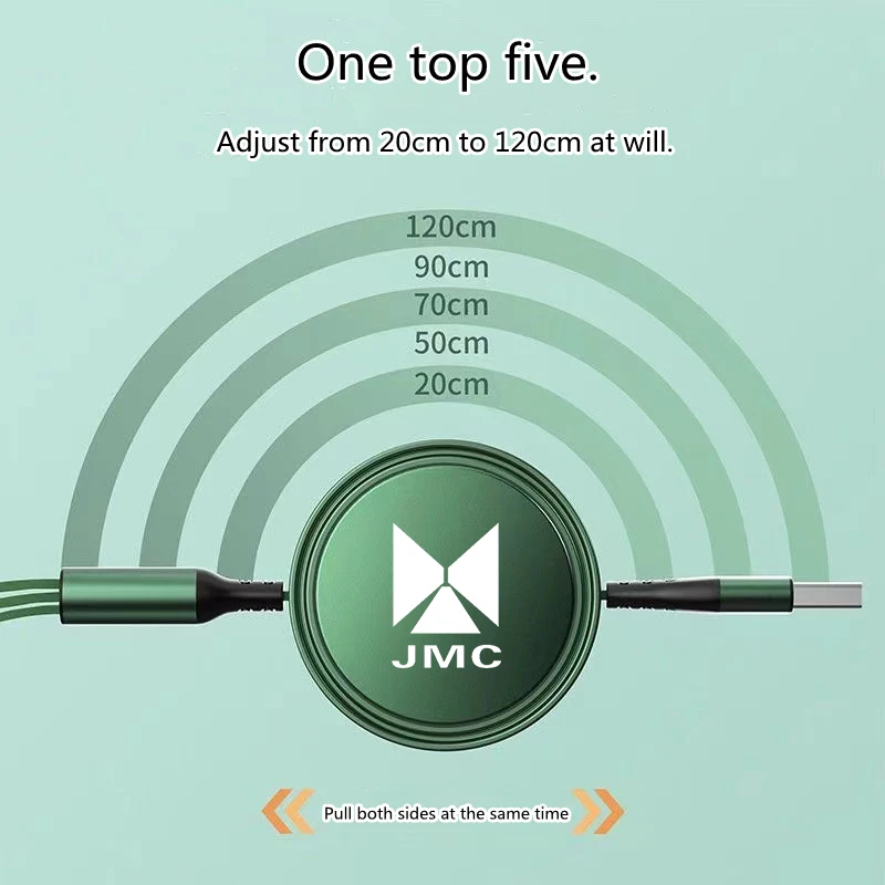 За бързо зареждане JMC VIgUs 5 и Vigus 3 Js2 креативен и практичен кабел за зареждане на устройства на Apple typec Android 