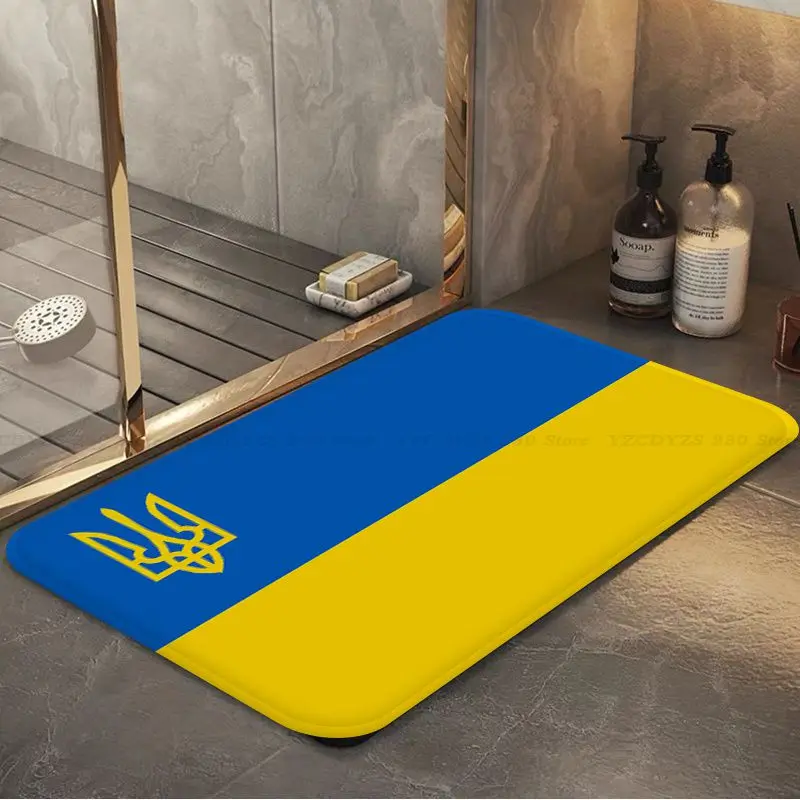 Килимът в коридора с участието на хартата на Украйна В стил INS, Мек пода в спалнята, подложка за домашно пране, мини нощни подложки Изображение 4