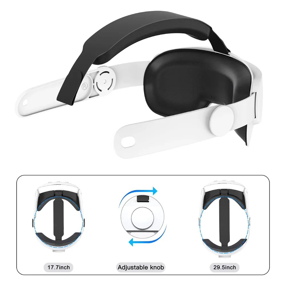 Регулируема глава каишка, дубликат част VR-слушалки, повишен комфорт при подкрепата на слушалки Oculus/Meta Quest 3 Изображение 4