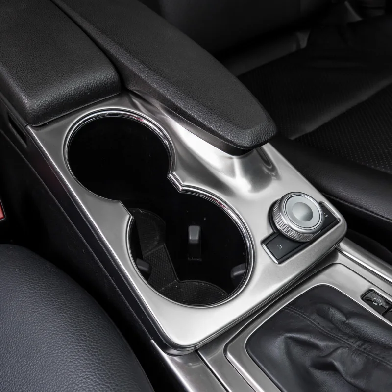 Автомобилна сребриста конзола от неръждаема стомана, държач за чаша за вода, рамка, накладки за Mercedes Benz GLK X204 2008-2015 Изображение 5