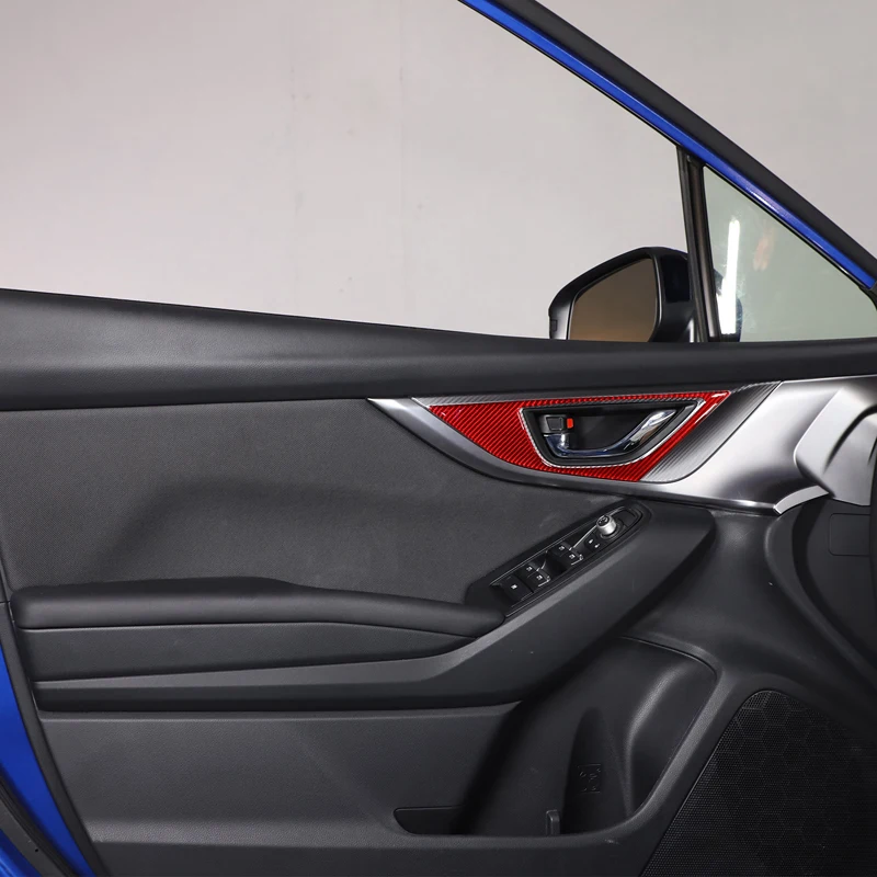 За Subaru WRX 2021-2023 Вътрешна Рамка Декоративна Дръжка Тампон Стикер От Мека Въглеродни Влакна Автомобилен Аксесоар Изображение 5